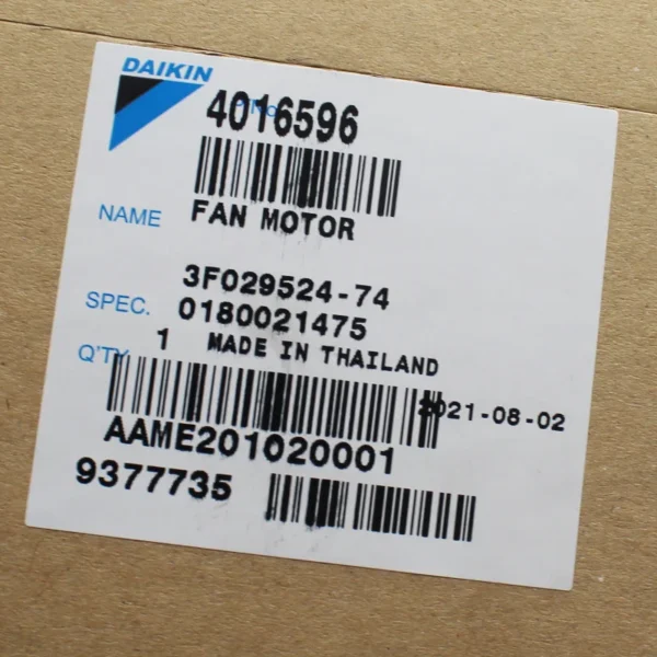 For Daikin VRV Indoor Unit FXZQ50MVE4 FFQ25BV1B Fan Motor 834 52A-23 Part Number 4016596 139369J AC220V New And Original - Image 5