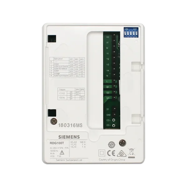 For Original Brand New Siemens RDG100T Wall Mounted Room Thermostats With LCD And Built In Humidity Sensor And Control Switch - Image 2