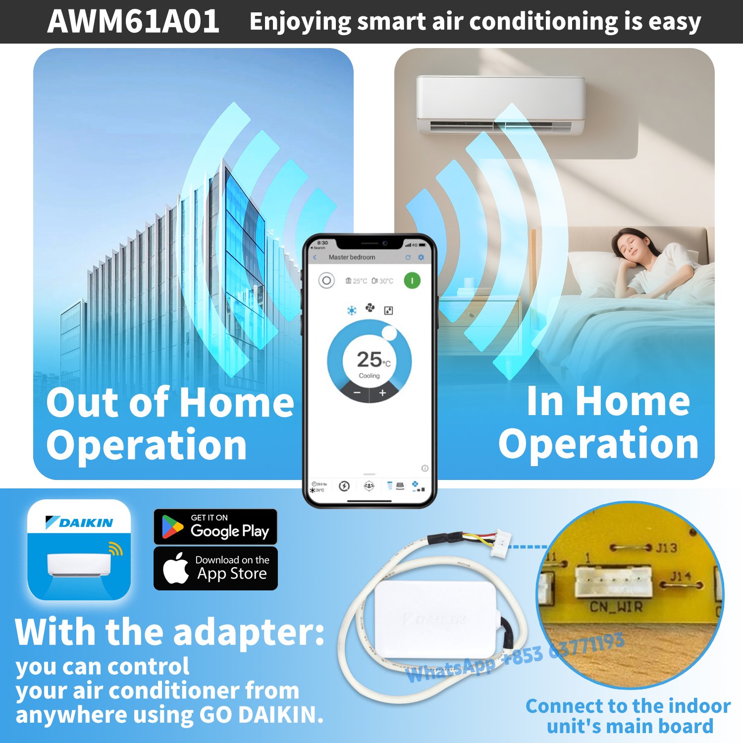 AWM61A01 for Daikin York Network Adaptor air conditioner Wifi Module Intelligent control R50084154474 Remote smart socket parts - Image 4