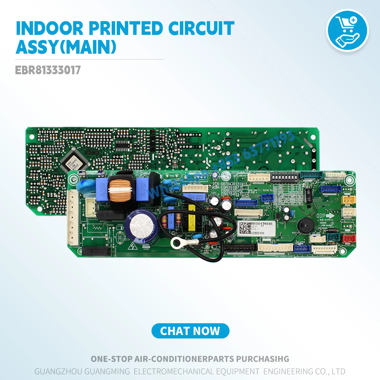 New Pcb Assembly Main EBR81333017 for LG Multi-V Indoor Unit Refrigeration Air Conditioner Original Parts Control Board tools