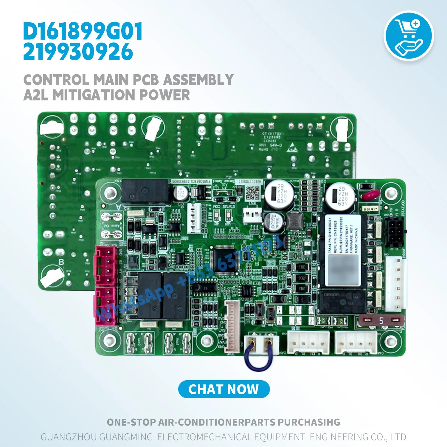 for Trane Control Main PCB Assembly A2L Mitigation Power D161899G01 CNT09525 219930926 VRF HVAC air conditioner parts Original