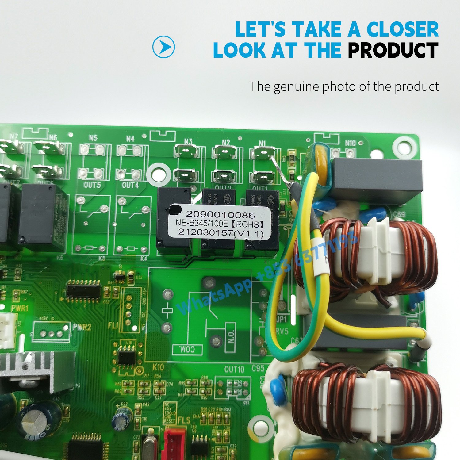 air source heat pump inverter control board HWM1W-5A00 2090010086 NE-B345/100E 212030157 for Nuentai mitela VRF Outdoor unit PCB - Image 3