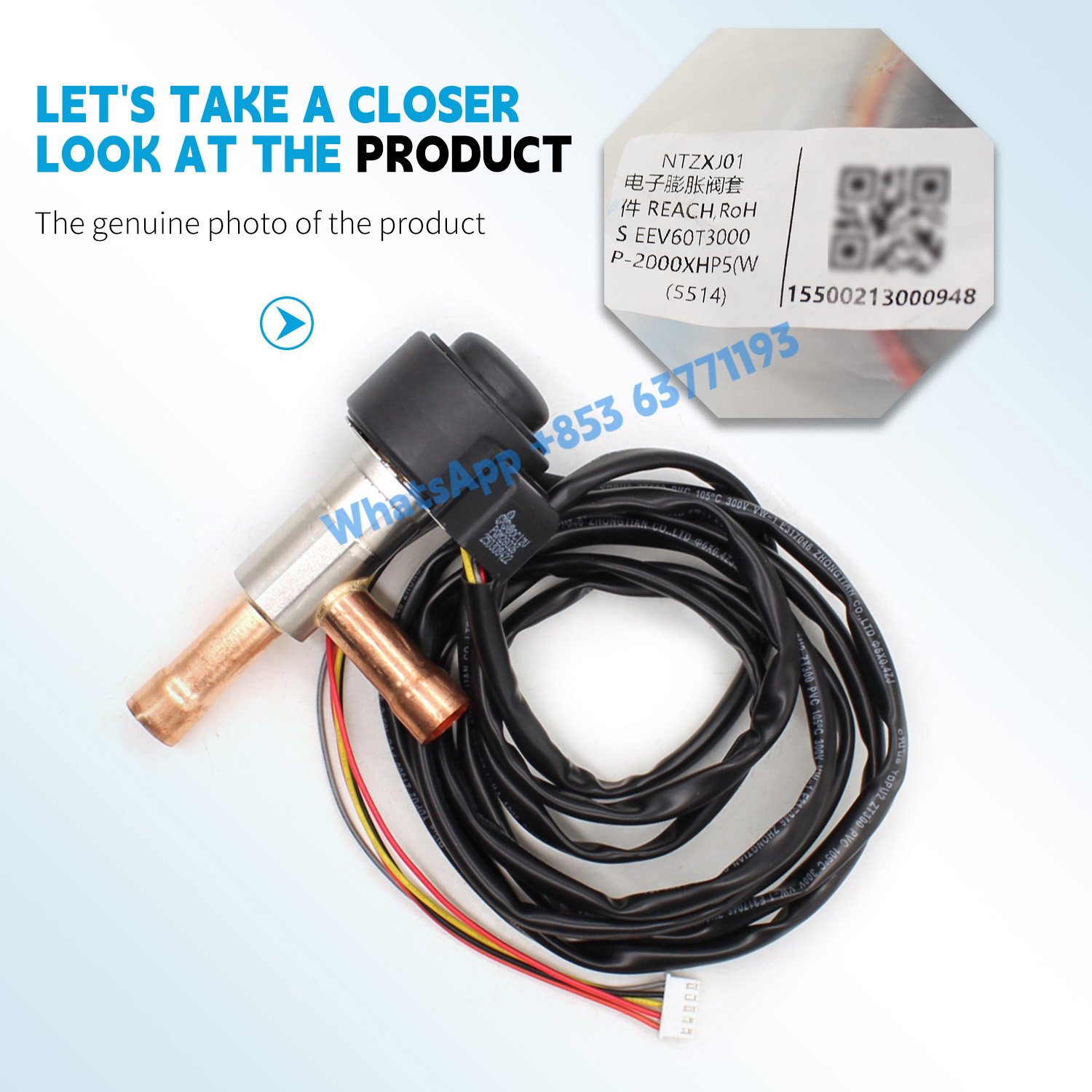 new Coil Solenoid Valve Assembly 15500213000948 EEV60T3000P/2000XHP5 for Midea air conditioner tools HVAC Electronic Expansion - Image 3