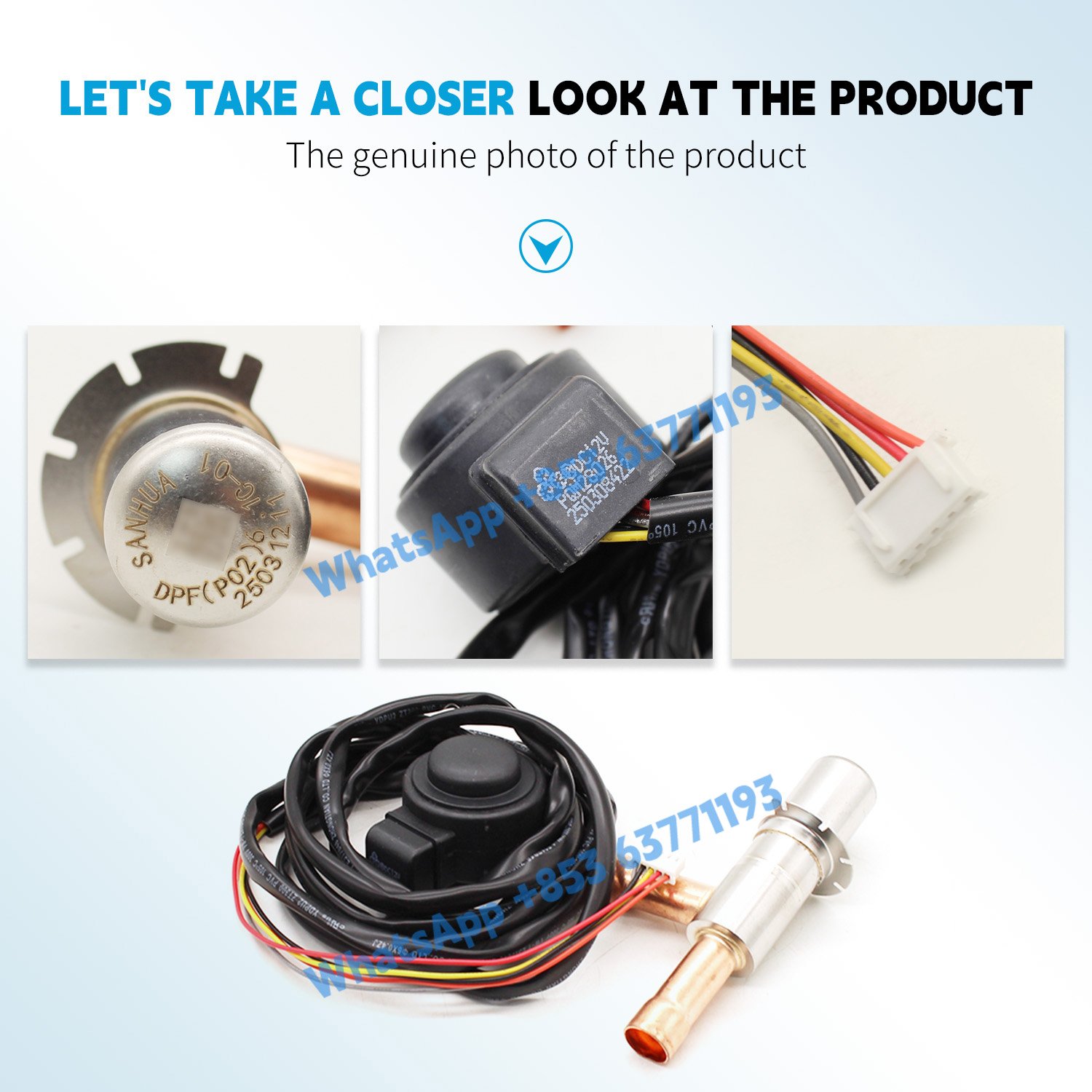 new Coil Solenoid Valve Assembly 15500213000948 EEV60T3000P/2000XHP5 for Midea air conditioner tools HVAC Electronic Expansion - Image 4