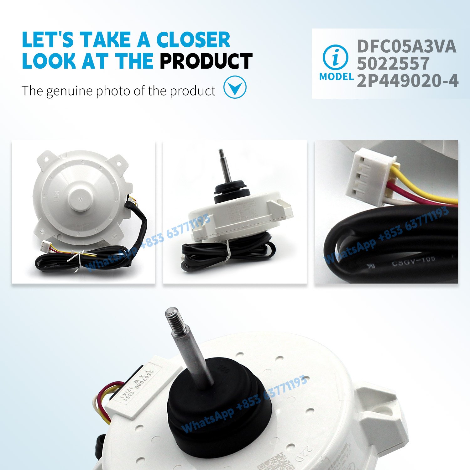 Condenser Dc Fan Motor 5022557 For Daikin VRV Outdoor unit DFC05A3VA 2P449020-4 RDXAS50BA ARXD25A5V1B New Air Conditioner Parts - Image 5