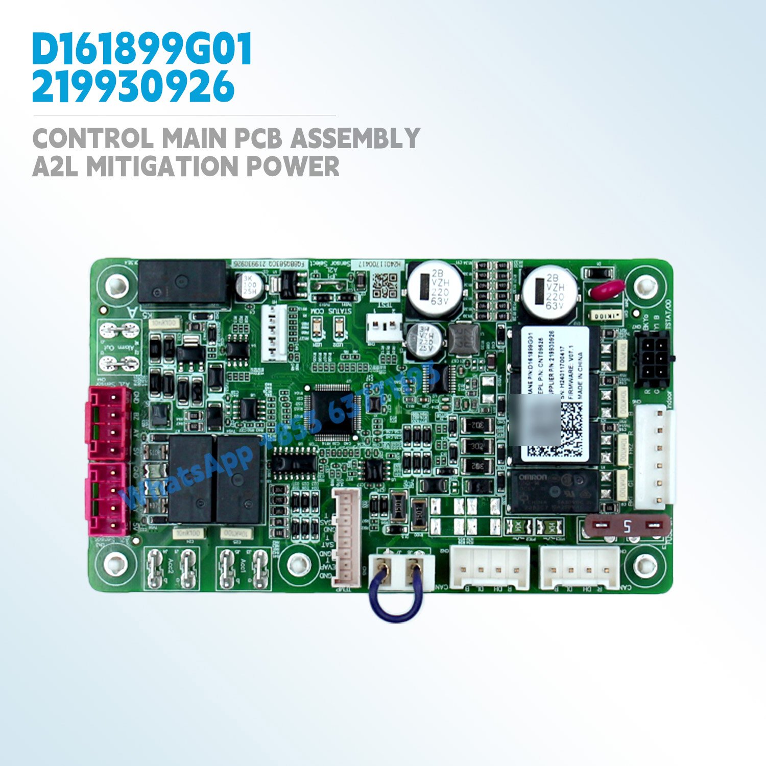 for Trane Control Main PCB Assembly A2L Mitigation Power D161899G01 CNT09525 219930926 VRF HVAC air conditioner parts Original - Image 4