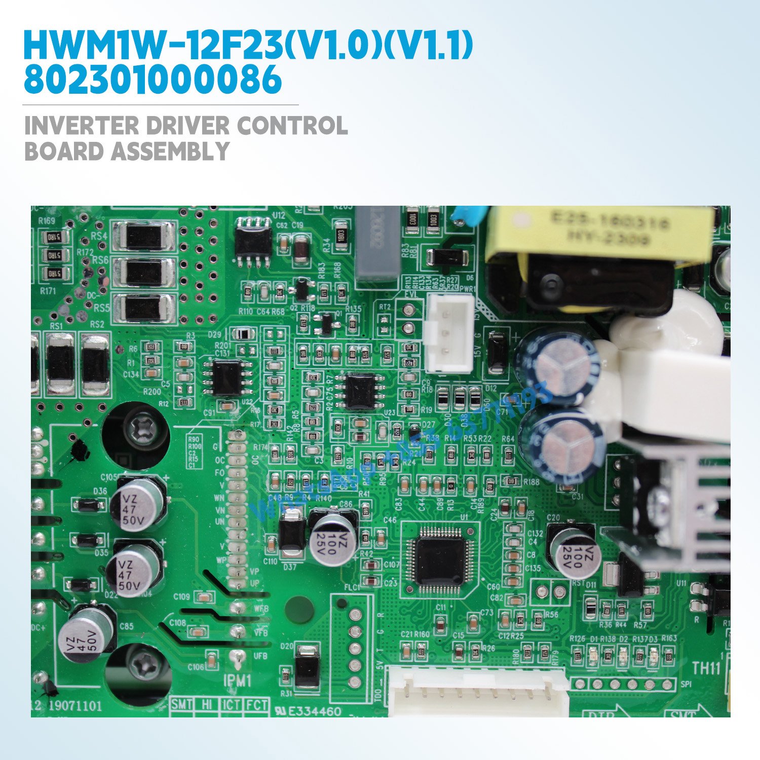 New Inverter Driver control Board Assembly 802301000086 HWM1W-12F23(V1.0)(V1.1)19071101 for Hitachi Mitsubishi Outdoor unit PCB - Image 5