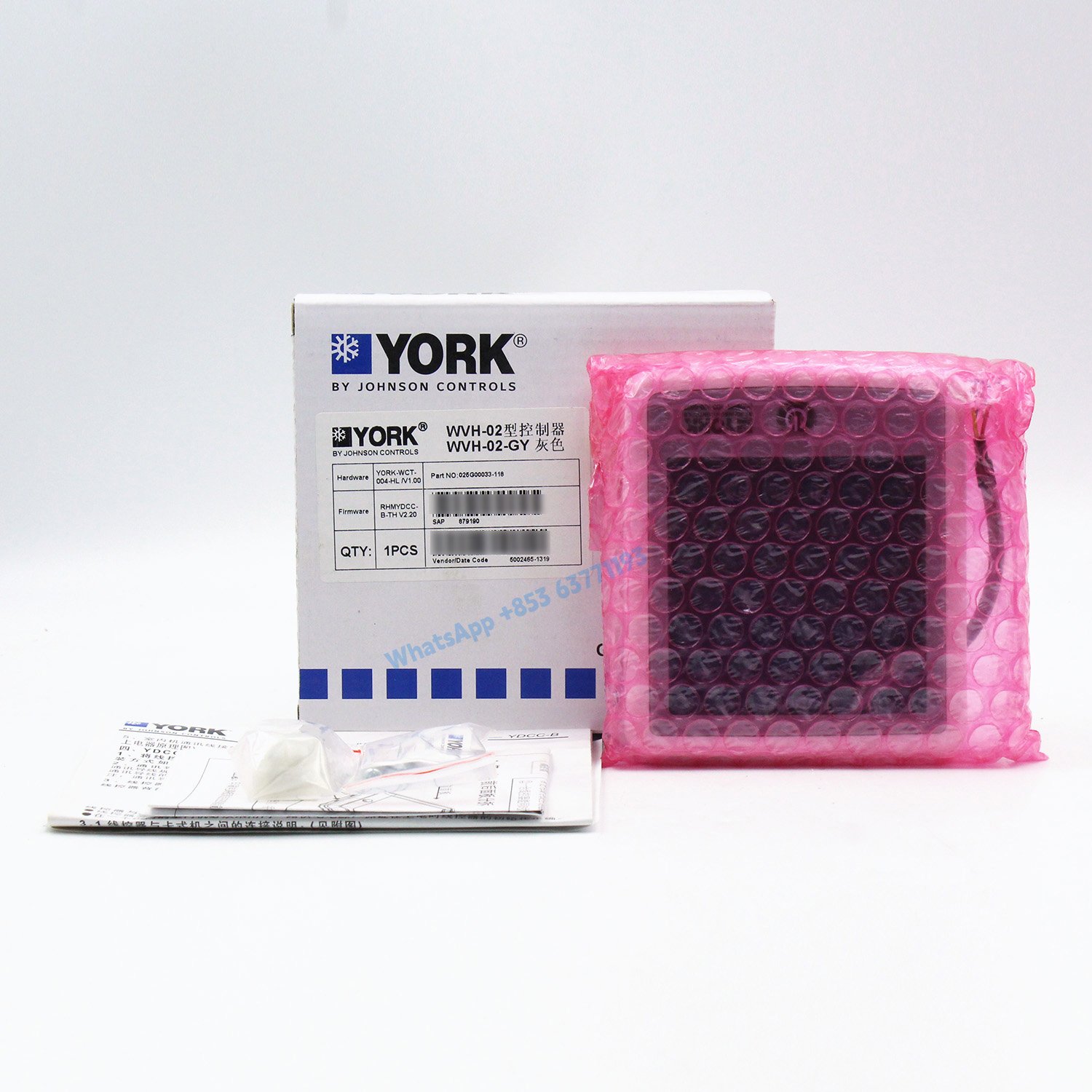 Air Conditioning Fitting WVH-02-GY Electric Touch Panel Thermostat ...