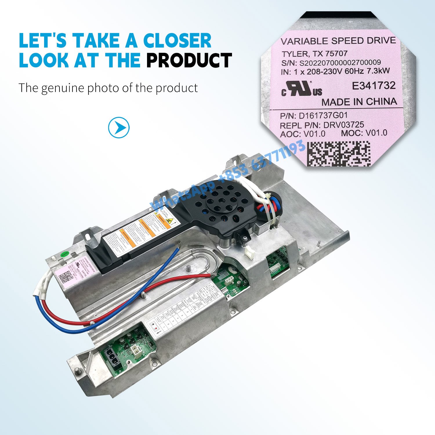 for Trane HVAC variable speed drive D161737G01 DRV03725 E341732 an air source heat pump Module Assembly VRF Outdoor unit PCB - Image 4