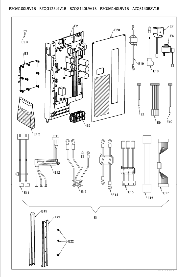 For Daikin EC13037-3 5014032 2P377886-3 Printed Circuit Board Assembly Main Board Outdoor Unit Sky Air HVAC Pcb Original Parts - Image 3